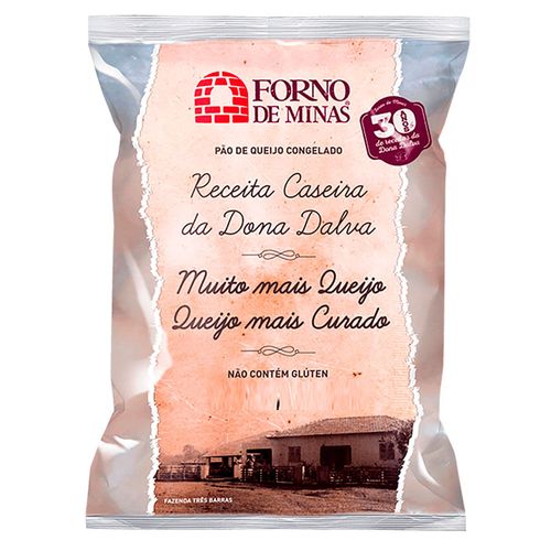 Amostra Pão de Queijo Forno de Minas 30 Anos Congelado 128g