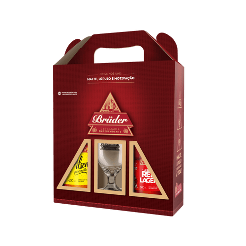 Kit Bruder Cerveja 2x600ml + 1 Taça