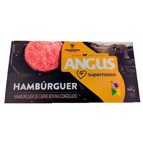 Hambúrguer Angus Super Nosso Tradicional Congelado 360g com 2 Unidades