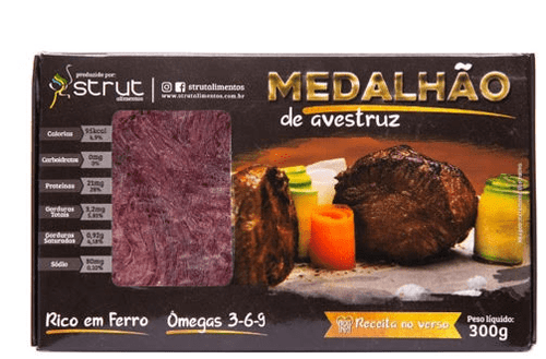 Medalhão de Avestruz Congelado Strut 300 g