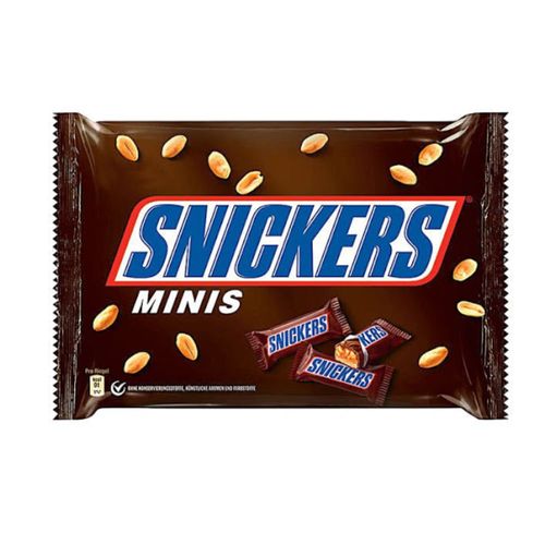 Chocolate Snickers Mini Caramelo e Amendoin 206g