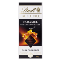 Chocolate Amargo com Pedaços de Caramelo e Flor de Sal Lindt Excellence Caixa 100g