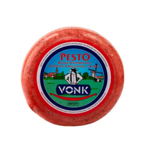 Queijo Gouda Holandes Vonk Pesto Vermelho 1Kg