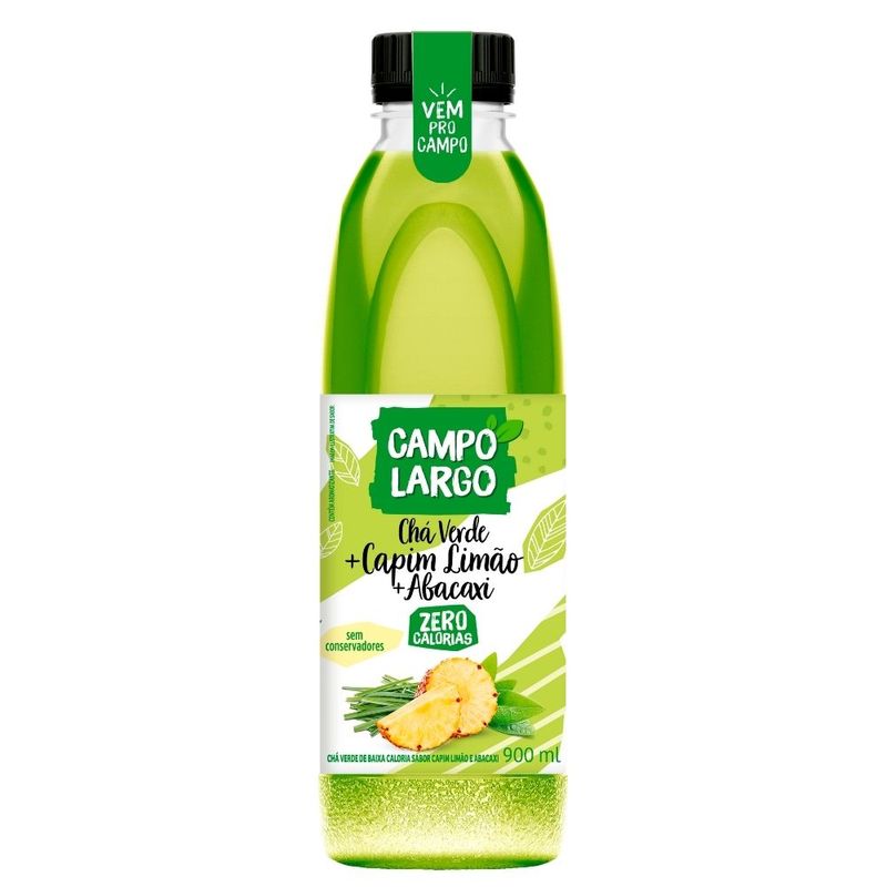 Cha-Verde-Pronto-Campo-Largo-Limao---Abacaxi-900ml-Zero