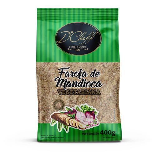 Farofa de Mandioca D'Cheff Vegetariana 400g