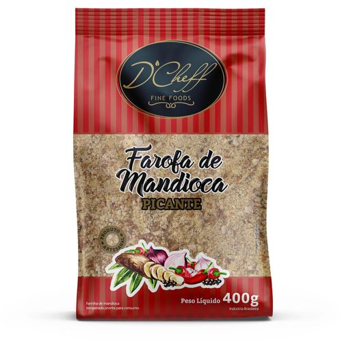 Farofa de Mandioca D'Cheff Picante 400g