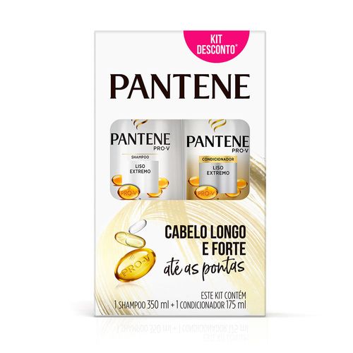 Shampoo Pantene Liso Extremo 350 ml + Condicionador 175 ml