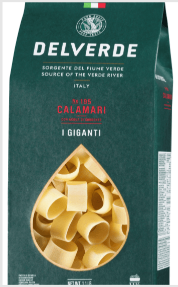 Massa Italiana Anel Nº 195 Calamari Delverde 500g