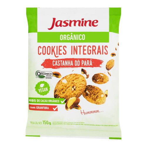Cookies Orgânico Jasmine Castanha do Pará Pacote 150 g