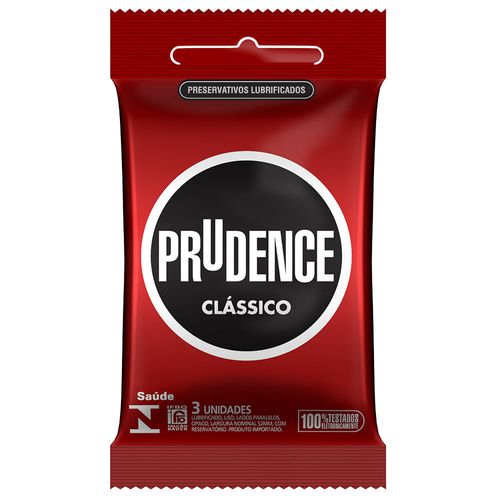 Preservativo Prudence Lubrificado com 3 Unidades