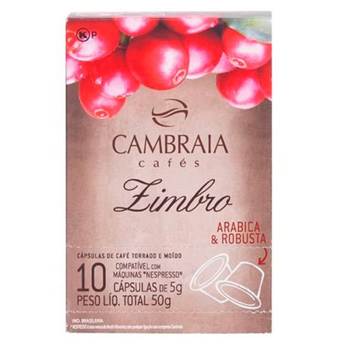 Capsula de Café Cambraia Zimbro 10 Unidades 50g