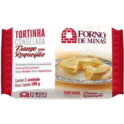 Torta Forno De Minas Frango com Requeijão Bandeja 180 g