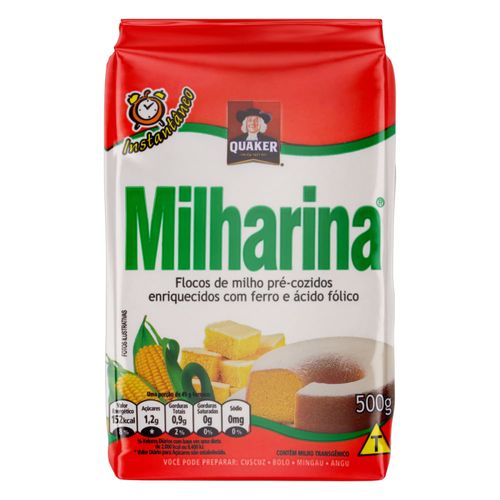 Flocos de Milho Milharina Pré Cozido 500 g