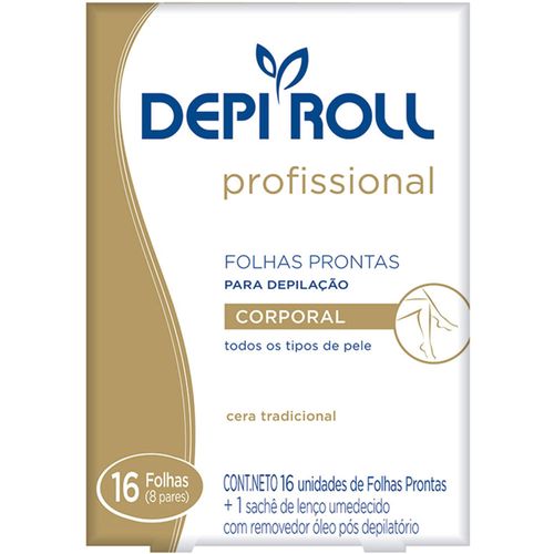 Folha Depilatória Depi Roll para Corpo Tradicional