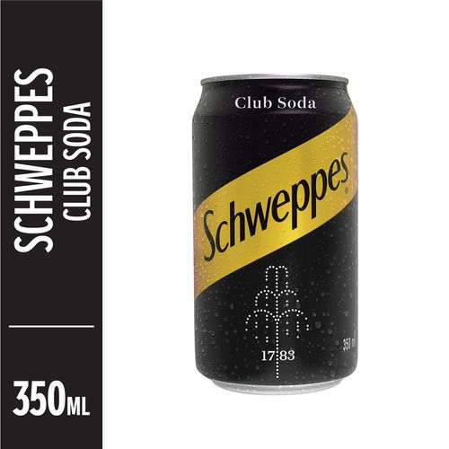Água Tônica Schweppes Club Soda Lata 350 ml