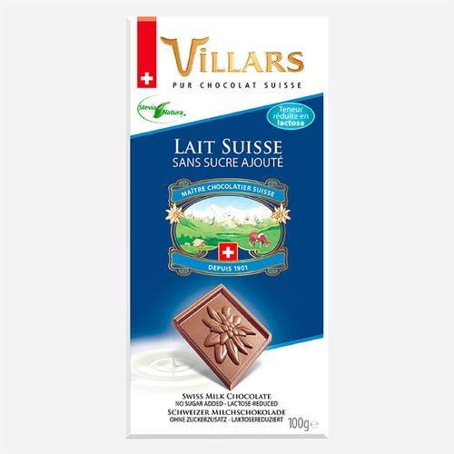 Chocolate Suíço Villaris Ao Leite Diet 100g