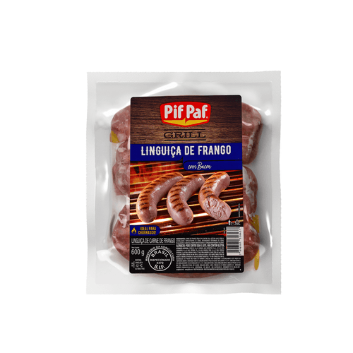 Linguiça de Frango com Bacon Pif Paf 600g
