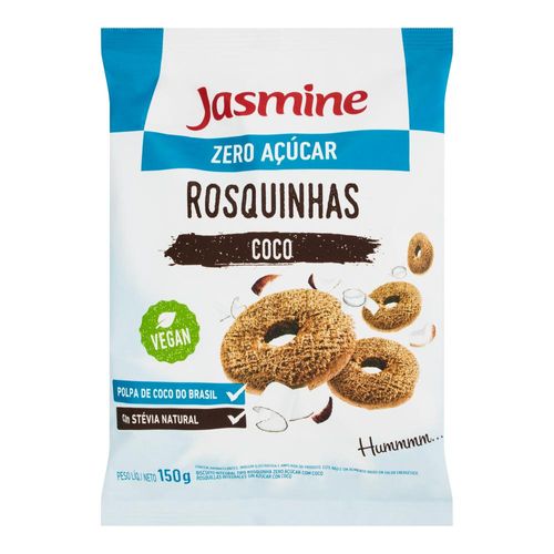 Rosquinhas Jasmine Integrais Coco Light Pacote 150 g