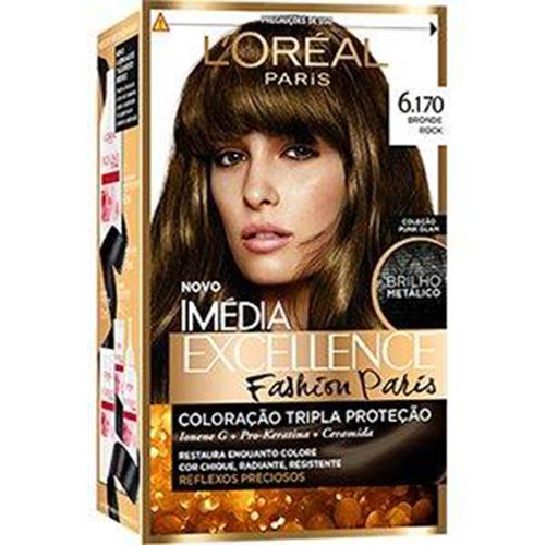 Tintura Permanente Imédia Creme Kit 6170 Bronde Rock