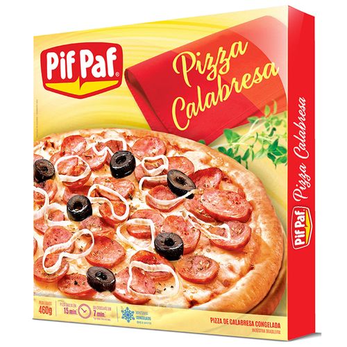 Pizza Pif Paf de Calabresa Caixa 460 g