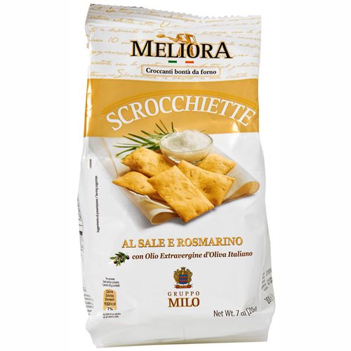 Snack Italiano Scrocchiette Casa Milo Sal e Alecrim 150g