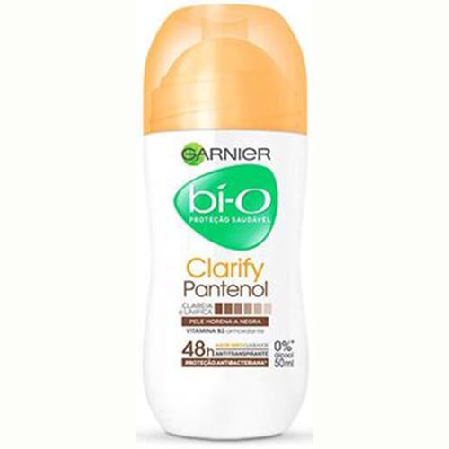 Desodorante Roll On Bí-O Feminino Clarify Pantenol para Pele Negra 50ml