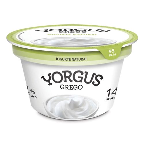 Iogurte Yorgus Grego 2% de Gordura Natural Desnatado Pote 130 g