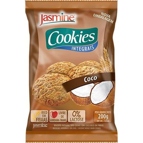 Cookies Integrais Jasmine Coco Pacote 200 g