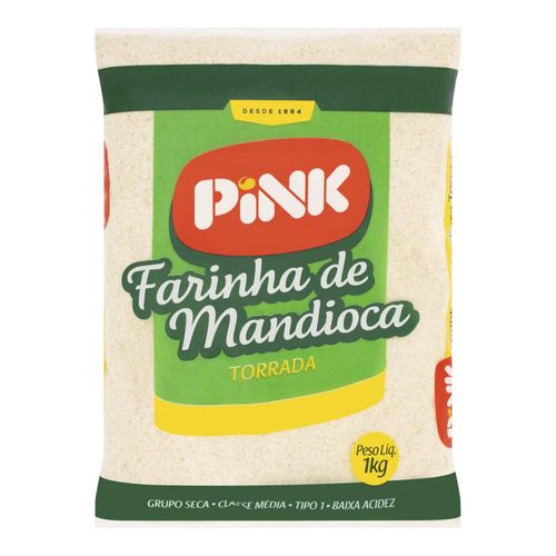Farinha de Mandioca Pink Torrada Pacote 1kg