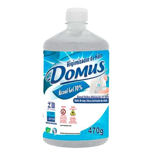 Álcool em Gel Higienizador de Mãos Domus em Gel 470g