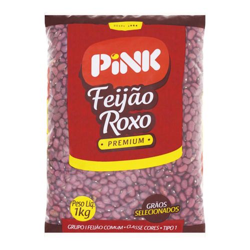 Feijão Roxo Pink Pacote 1 kg