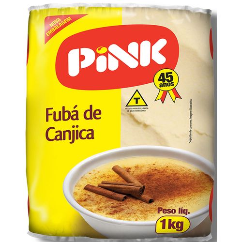 Fubá de Canjica Pink Pacote 1 kg