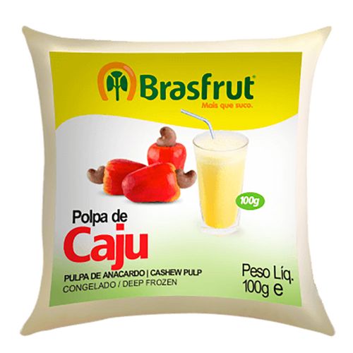 Polpa de Fruta Brasfrut Caju 100 g