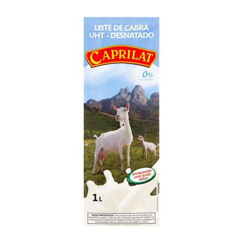 Leite de Cabra Longa Vida Light Caprilat Tetra Pak 1 L