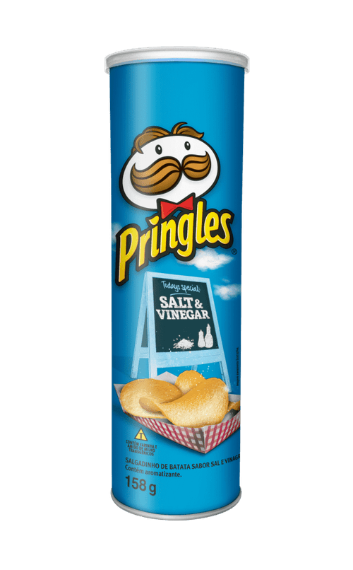 Salgadinho De Batata Sal E Vinagre Pringles Tubo 158g