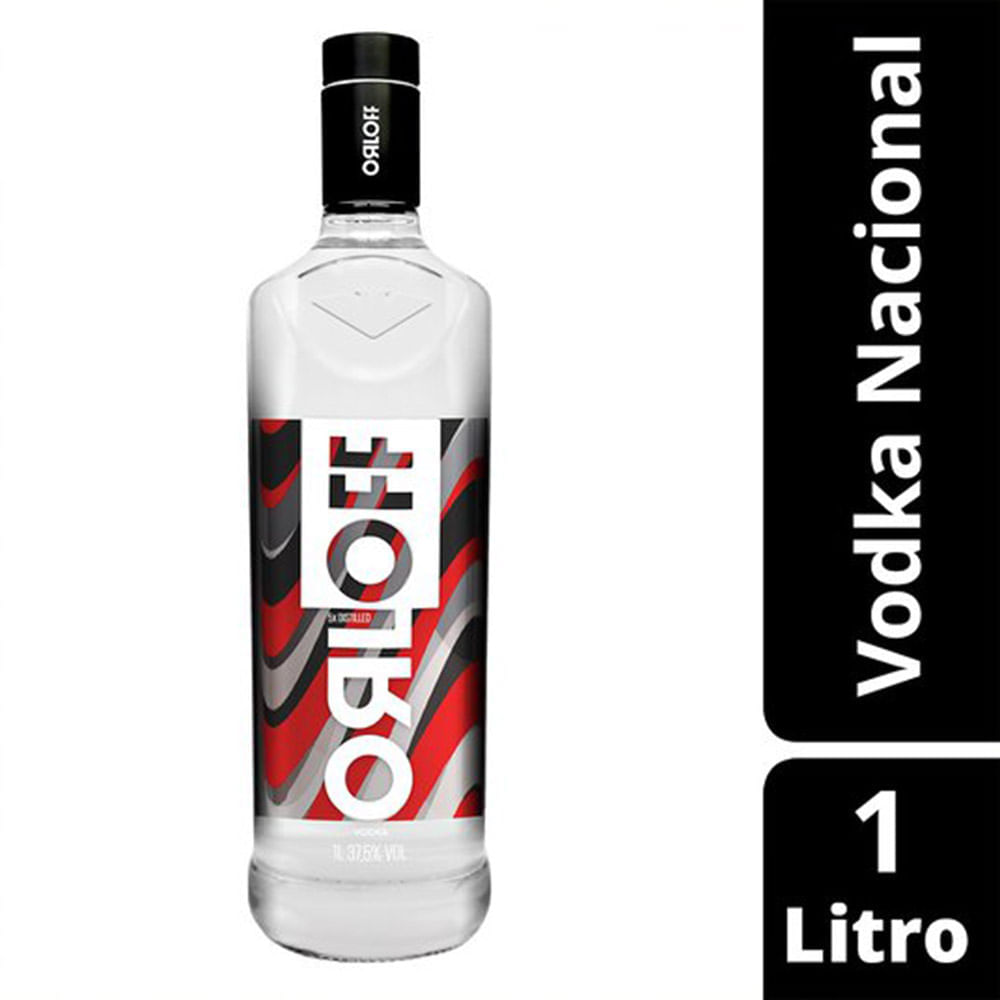 Vodka 5x Destilada Orloff Garrafa 1l - Supernosso