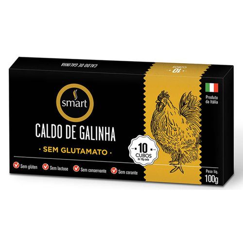 Caldo de Galinha Italiano Smart Caixa 100 g com 10 Unidades