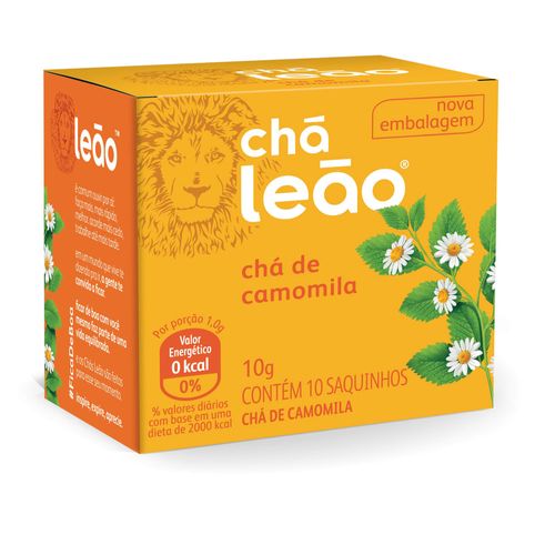 Chá Ervas Leão Camomila Caixa com 10 sachês