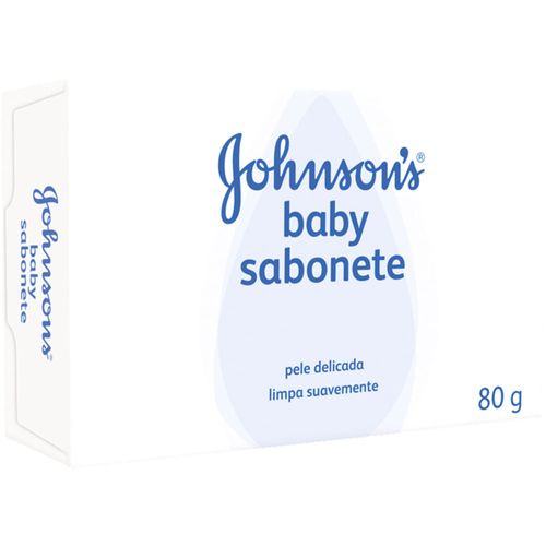 Sabonete em Barra Johnson's Baby Infantil Branco 80 g