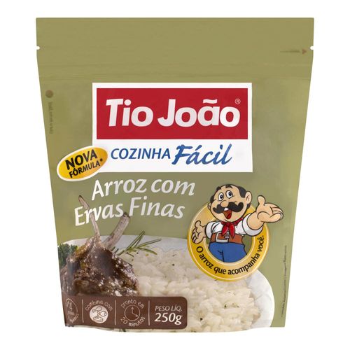 Arroz Com Ervas Finas Tio João Cozinha Fácil 250g
