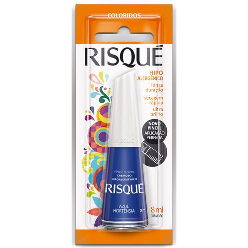 Esmalte Risqué Azul Hortênsia 8ml