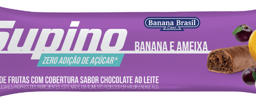 Suplemento Alimentar em Barra Sabor Banana e Ameixa Supino 24gr