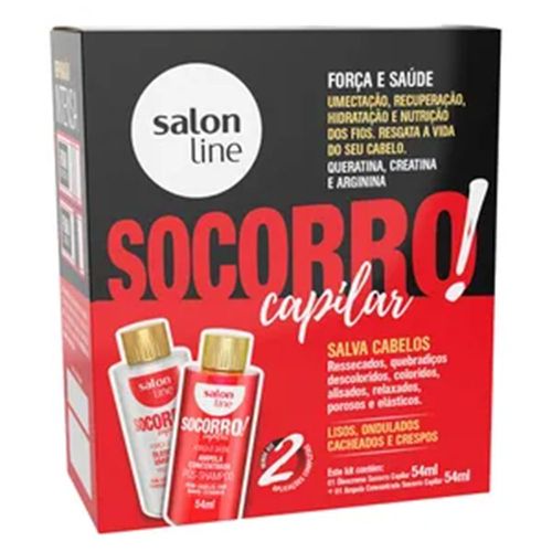 Kit Socorro Capilar Salon Line Óleocreme 54ml + Ampola Concentrada 54ml