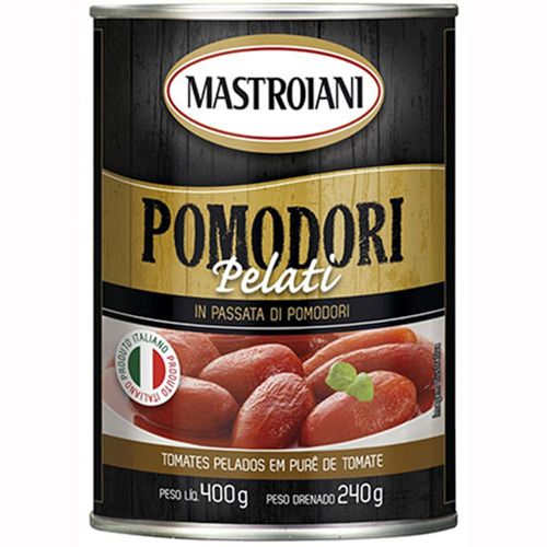 Tomate Pelado Italiano Mastroiani Lata 400 g