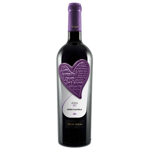 Vinho Italiano Amami Nero D'Avola Tinto 750ml