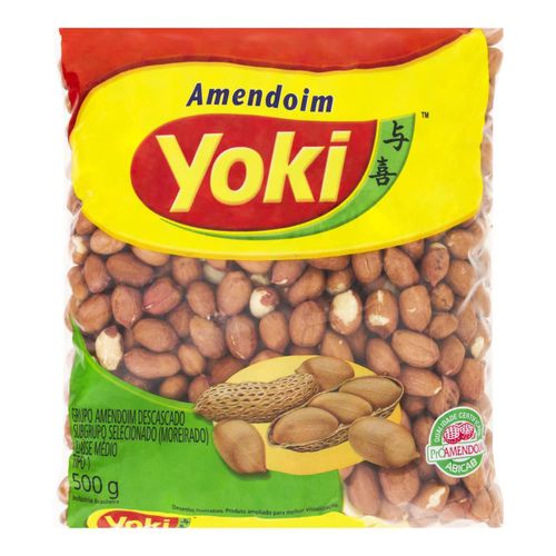 Amendoim Cru Yoki com Casca Pacote 500 g