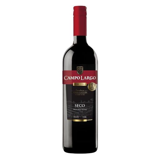 Vinho Nacional Campo Largo Seco Tinto 750ml