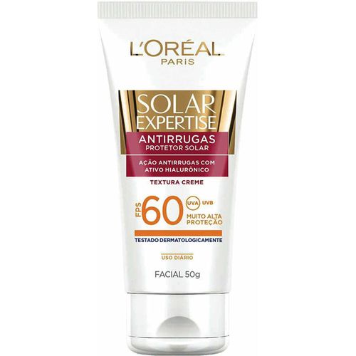 Protetor Solar Loreal Facial FPS60 Bisnaga 50 g