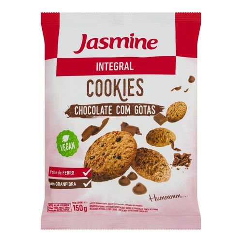 Cookies Integrais Jasmine Cacau Pacote 150g