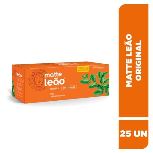 Chá Matte Leão Natural Caixa 40 g com 25 Saquinhos